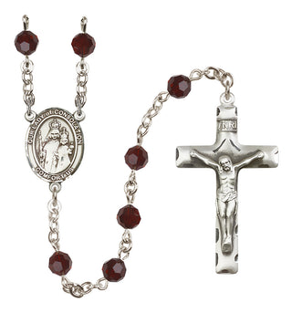 Sterling Silver 6mm Our Lady of Consolation  Engraved Catholic Rosaries