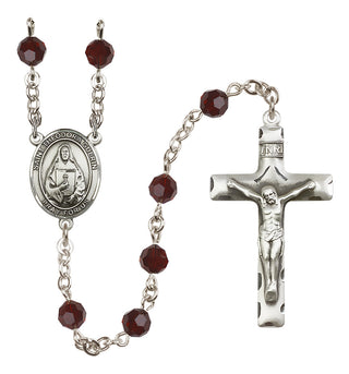 Sterling Silver 6mm Saint Theodora  Engraved Catholic Rosaries