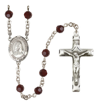 Sterling Silver 6mm Saint Pauline Visintainer  Engraved Catholic Rosaries
