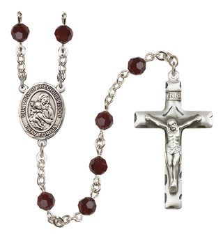 Sterling Silver 6mm Our Lady of the Precious Blood  Engraved Catholic Rosaries