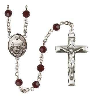 Sterling Silver 6mm Pope Francis Rosary