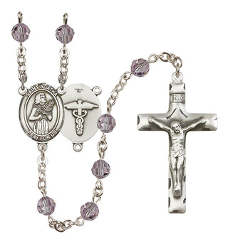 Sterling Silver 6mm Saint Agatha / Nurse Rosary