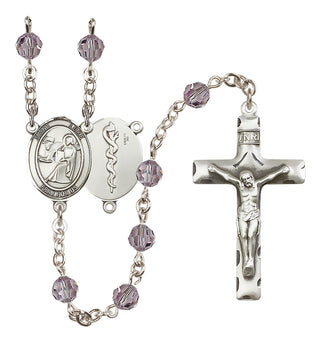 Sterling Silver 6mm Saint Luke the Apostle / Doctor Rosary