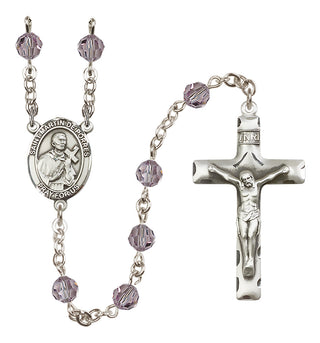 Sterling Silver 6mm Saint Martin de Porres  Engraved Catholic Rosaries