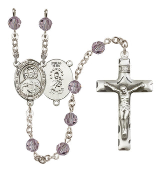 Sterling Silver 6mm Scapular  Engraved Catholic Rosaries