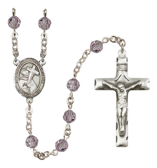 Sterling Silver 6mm Saint Bernard of Clairvaux  Engraved Catholic Rosaries