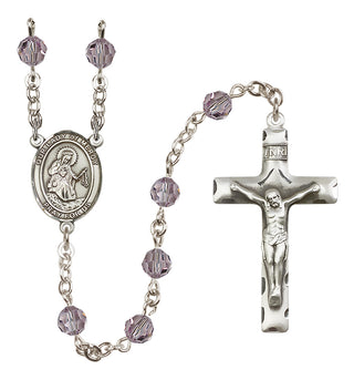 Sterling Silver 6mm Our Lady of Mercy  Engraved Catholic Rosaries