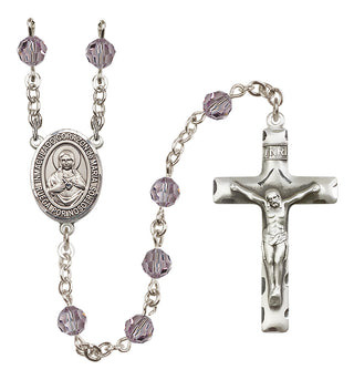 Sterling Silver 6mm Corazon Inmaculado de Maria  Engraved Catholic Rosaries