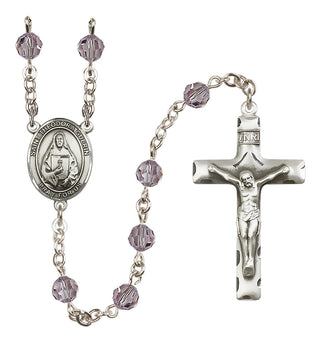 Sterling Silver 6mm Saint Theodora  Engraved Catholic Rosaries
