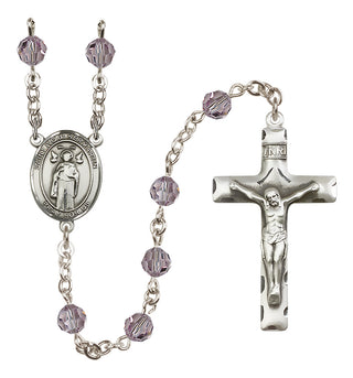 Sterling Silver 6mm Saint Ivo of Kelmartin  Engraved Catholic Rosaries