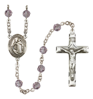 Sterling Silver 6mm Saint Raymond of Penafort  Engraved Catholic Rosaries