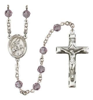 Sterling Silver 6mm Saint Margaret of Scotland  Engraved Catholic Rosaries