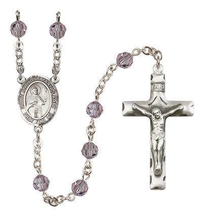 Sterling Silver 6mm St. Anthony Mary Claret Rosary | Engravable