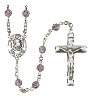 Sterling Silver 6mm Saint John Xxiii  Engraved Catholic Rosaries