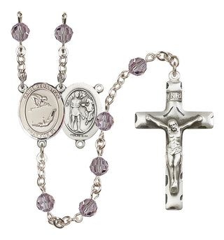 Sterling Silver 6mm Saint Sebastian/Gymnastics Rosary