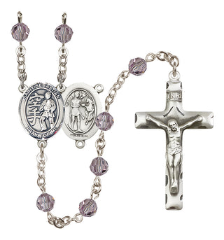 Sterling Silver 6mm Saint Sebastian/Karate Rosary