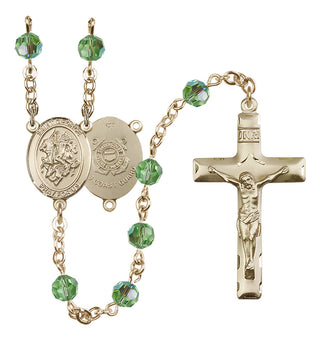 14kt Gold Filled 6mm Saint George / Coast Guard Rosary