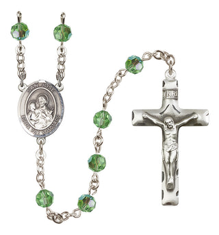 Sterling Silver 6mm San Jose  Engraved Catholic Rosaries