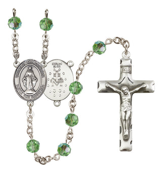 Sterling Silver 6mm Virgen Milagrosa Rosary