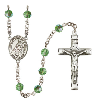 Sterling Silver 6mm Saint Thomas of Villanova  Engraved Catholic Rosaries