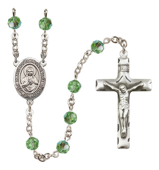 Sterling Silver 6mm Corazon Inmaculado de Maria  Engraved Catholic Rosaries