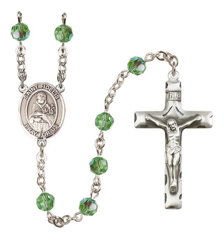 Sterling Silver 6mm Saint Fidelis  Engraved Catholic Rosaries