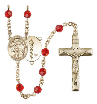 14kt Gold Filled 6mm Saints Cosmas & Damian / Doctors Rosary