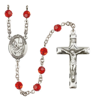 Sterling Silver 6mm Saint Mary Magdalene  Engraved Catholic Rosaries