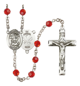 Sterling Silver 6mm Saint Michael / Nat'l Guard Rosary