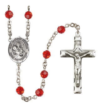 Sterling Silver 6mm San Ramon Nonato  Engraved Catholic Rosaries