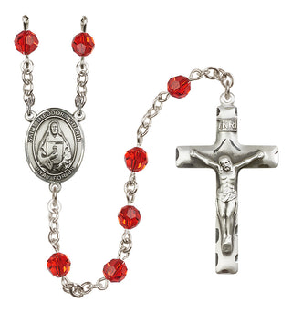 Sterling Silver 6mm Saint Theodora  Engraved Catholic Rosaries