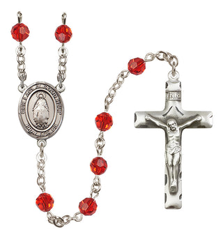 Sterling Silver 6mm Our Lady of Good Help  Engraved Catholic Rosaries