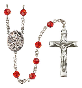 Sterling Silver 6mm Our Lady of the Precious Blood  Engraved Catholic Rosaries