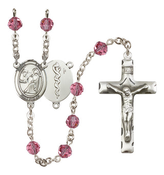Sterling Silver 6mm Saint Luke the Apostle / Doctor Rosary