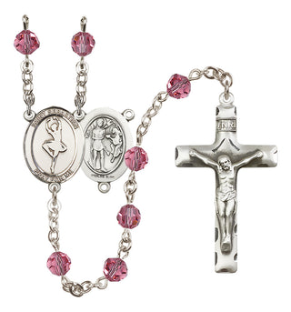 Sterling Silver 6mm Saint Sebastian/Dance Rosary