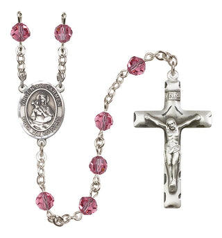 Sterling Silver 6mm Virgen del Carmen Rosary