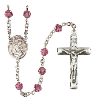Sterling Silver 6mm Blessed Herman the Cripple  Engraved Catholic Rosaries