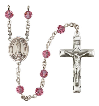 Sterling Silver 6mm Our Lady of Kibeho  Engraved Catholic Rosaries
