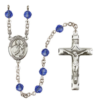 Sterling Silver 6mm Saint Martin de Porres  Engraved Catholic Rosaries