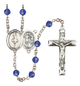 Sterling Silver 6mm Saint Sebastian/Dance Rosary