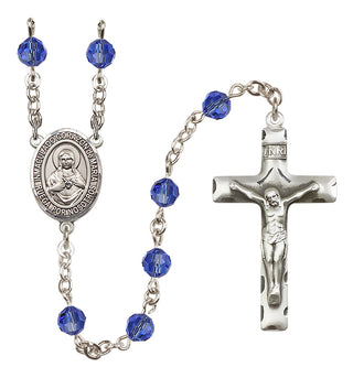 Sterling Silver 6mm Corazon Inmaculado de Maria  Engraved Catholic Rosaries