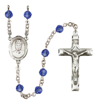 Sterling Silver 6mm Saint Josephine Bakhita  Engraved Catholic Rosaries