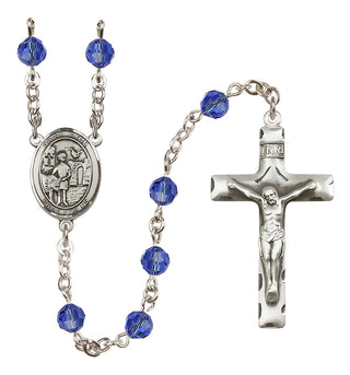 Sterling Silver 6mm Saint Vitus  Engraved Catholic Rosaries