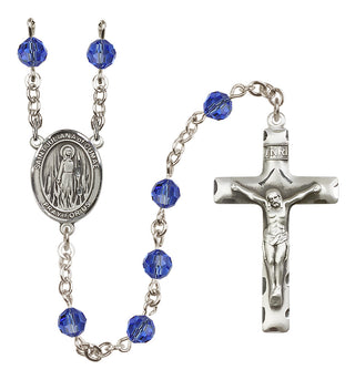 Sterling Silver 6mm Saint Juliana of Cumae  Engraved Catholic Rosaries
