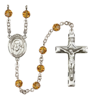 Sterling Silver 6mm Saint Francis de Sales  Engraved Catholic Rosaries