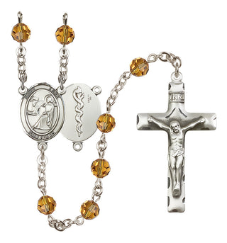 Sterling Silver 6mm Saint Luke the Apostle / Doctor Rosary