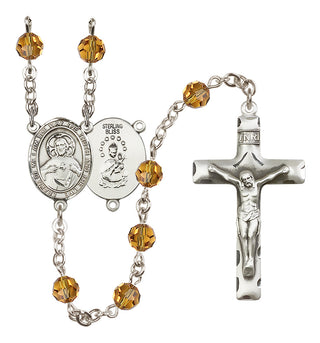 Sterling Silver 6mm Scapular  Engraved Catholic Rosaries