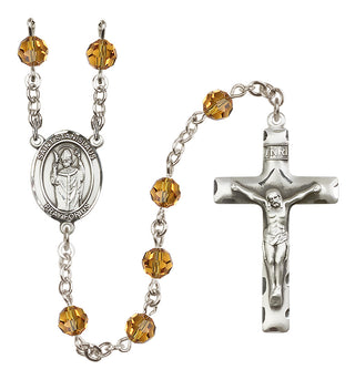 Sterling Silver 6mm Saint Stanislaus  Engraved Catholic Rosaries