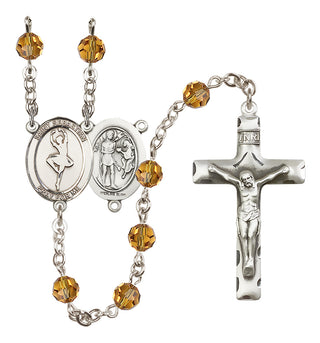 Sterling Silver 6mm Saint Sebastian/Dance Rosary
