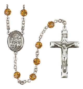 Sterling Silver 6mm Saint Germaine Cousin  Engraved Catholic Rosaries